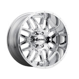 Ultra 256 20X9 6X5.50 106.10 Hub +18 Offset Chrome Plated Wheel Rim