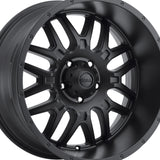 Ultra 212203SB HUNTER 17X9 6X135 87.00 Hub +18 Offset Black Wheel Rim