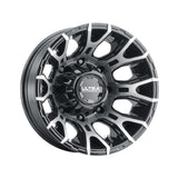 1 X Ultra 022RU Scorpion Dullally 17X6.5 8x6.50 121.7 Hub -140 Offset Black Wheel Rim