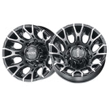1 X Ultra 022RU Scorpion Dullally 17X6.5 8x6.50 121.7 Hub -140 Offset Black Wheel Rim