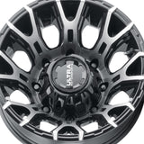 1 X Ultra 022RU Scorpion Dullally 17X6.5 8x210 154.3 Hub -140 Offset Black Wheel Rim