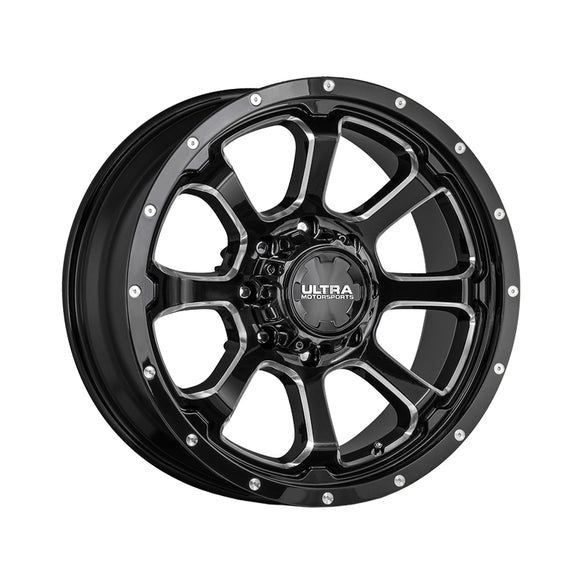 Ultra 226219BM NEMESIS 20X9 8X6.50 125.20 Hub +18 Offset Black Wheel Rim