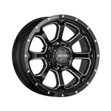 Ultra 226219BM NEMESIS 20X9 8X6.50 125.20 Hub +18 Offset Black Wheel Rim