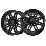 Ultra 215 16X8 6X5.50 106.10 Hub +10 Offset Black Wheel Rim