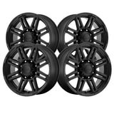 Ultra 215 16X8 6X5.50 106.10 Hub +10 Offset Black Wheel Rim