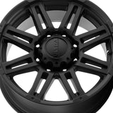 Ultra 215226SB MACHINE 18X9 6X5.50 106.10 Hub +12 Offset Black Wheel Rim