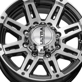 Ultra 238226U MACHINE TRAILER 16X6.5 8X6.50 125.00 Hub +00 Black Wheel Rim