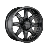 Ultra 228229SB MENACE 16X8 8X6.50 125.20 Hub +10 Offset Black Wheel Rim