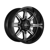 Ultra 228229SB MENACE 20X9 6X135 / 6X5.50 106.10 Hub +18 Black Wheel Rim