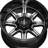 Ultra 228229SB MENACE 20X9 6X135 / 6X5.50 106.10 Hub +18 Black Wheel Rim