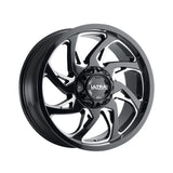 1 X Ultra 230BM Villain 20X10 6X135/6X5.50 106.1 Hub -25 Offset Black Wheel Rim