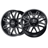 1 X Ultra 231BM Butcher 20X9 6X135/6X5.50 106.1 Hub +18 Offset Black Wheel Rim