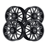 1 X Ultra 231BM Butcher 20X10 6X135/6X5.50 106.1 Hub -25 Offset Black Wheel Rim