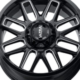 1 X Ultra 231BM Butcher 20X9 6X135/6X5.50 106.1 Hub +18 Offset Black Wheel Rim