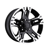 Ultra 234234B MAVERICK 17X8 6X5.50 106.10 Hub +00 Offset Black Wheel Rim