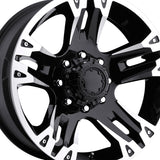 Ultra 234234B MAVERICK 17X8 6X5.50 106.10 Hub +00 Offset Black Wheel Rim