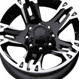 Ultra 234234B MAVERICK 17X8 6X5.50 106.10 Hub +00 Offset Black Wheel Rim
