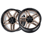 1 X Ultra 258BZ Prowler Truck 17X9 5X5.50 106.5 Hub +18 Offset Bronze Wheel Rim
