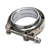 Coolstuffguru 3 Inch Mild Steel V-Band Clamp Compatible with Exhaust Downpipes Turbo Male+Female Flanges