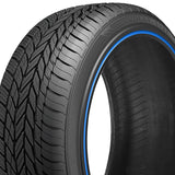 1 X New Vogue CUSTOM BUILT RADIAL BLUE STRIPE 245/45R19XL 102V CBR8 Tires