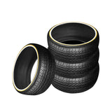 1 X New Vogue Custom Built Radial White/Gold 235/55R17 99H Tires