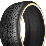 1 X New Vogue Custom Built Radial White/Gold 245/35R20XL 95V Tires