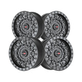 1 X Vortek VRD-701 Matte Black 20X9.5 Blank 78.1 Hub -18 Offset Black Wheel Rim