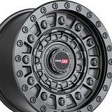 1 X Vortek VRD-701 Matte Black 17X9 6x135/6x139.7 106.1 Hub 12 Offset Black Wheel Rim