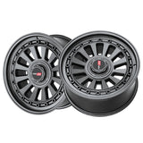 1 X Vortek VRD-702 Matte Black 18X9 Blank 78.1 Hub 12 Offset Black Wheel Rim