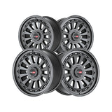 1 X Vortek VRD-702 Matte Black 17X9 Blank 78.1 Hub 0 Offset Black Wheel Rim