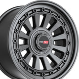 1 X Vortek VRD-702 Matte Black 17X9 Blank 78.1 Hub 0 Offset Black Wheel Rim