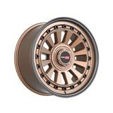 1 X Vortek VRD-702 Matte Bronze With Black Bolts & Lip 20X9.5 Blank 78.1 Hub -12 Offset Bronze, Black Wheel Rim