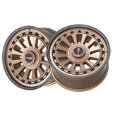 1 X Vortek VRD-702 Matte Bronze With Black Bolts & Lip 17X9 6x135/6x139.7 106.1 Hub 12 Offset Bronze, Black Wheel Rim
