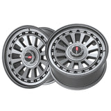 1 X Vortek VRD-702 Matte GunMetal With Black Bolts & Lip 20X9.5 Blank 78.1 Hub 0 Offset Black Wheel Rim