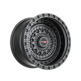 1 X Vortek VRD-703 Matte Black 20X9.5 8x170/8x180 125.1 Hub -18 Offset Black Wheel Rim