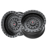 1 X Vortek VRD-703 Matte Black 20X9 Blank 78.1 Hub 0 Offset Black Wheel Rim