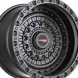 1 X Vortek VRD-703 Matte Black 18X9 5x127/5x139.7 78.1 Hub 0 Offset Black Wheel Rim
