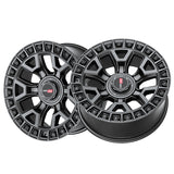 1 X Vortek VRD-704 Matte Black 17X9 6x135/6x139.7 106.1 Hub -12 Offset Black Wheel Rim