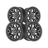 1 X Vortek VRD-704 Matte Black 17X9 6x135/6x139.7 106.1 Hub -12 Offset Black Wheel Rim