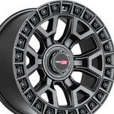 1 X Vortek VRD-704 Matte Black 22X10 5x127/5x139.7 78.1 Hub -18 Offset Black Wheel Rim