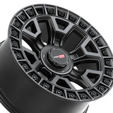 1 X Vortek VRD-704 Matte Black 22X10 5x127/5x139.7 78.1 Hub -18 Offset Black Wheel Rim