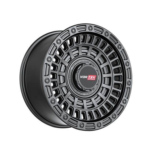 1 X Vortek VRD-705 Matte Black 17X9 Blank 78.1 Hub -12 Offset Black Wheel Rim