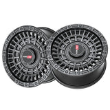 1 X Vortek VRD-705 Matte Black 20X9.5 8x170/8x180 125.1 Hub 12 Offset Black Wheel Rim