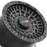 1 X Vortek VRD-705 Matte Black 17X9 6x135/6x139.7 106.1 Hub -12 Offset Black Wheel Rim
