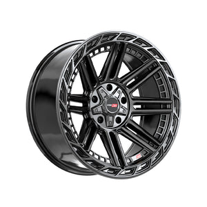 1 X Vortek VRP-501 Gloss Black 20X9 5x139.7/5x150 110.3 Hub 0 Offset Black Wheel Rim