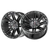 1 X Vortek VRP-501 Gloss Black 20X10 5x127/5x139.7 78.1 Hub -18 Offset Black Wheel Rim
