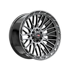 1 X Vortek VRP-502 Black Diamond Cut With Dark Tint 22X10 5x127/5x139.7 78.1 Hub -18 Offset Black Wheel Rim