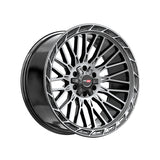 1 X Vortek VRP-502 Black Diamond Cut With Dark Tint 20X9 5x127/5x139.7 78.1 Hub 12 Offset Black Wheel Rim