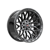 1 X Vortek VRP-503 Gloss Black 22X10 5x127/5x139.7 78.1 Hub -18 Offset Black Wheel Rim
