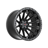 1 X Vortek VRT-601 Matte Black 20X10 6x135/6x139.7 106.1 Hub -12 Offset Black Wheel Rim
